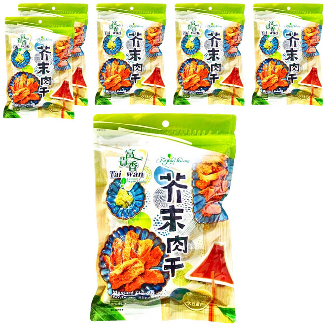 富貴香 芥末肉乾, 250g, 6包
