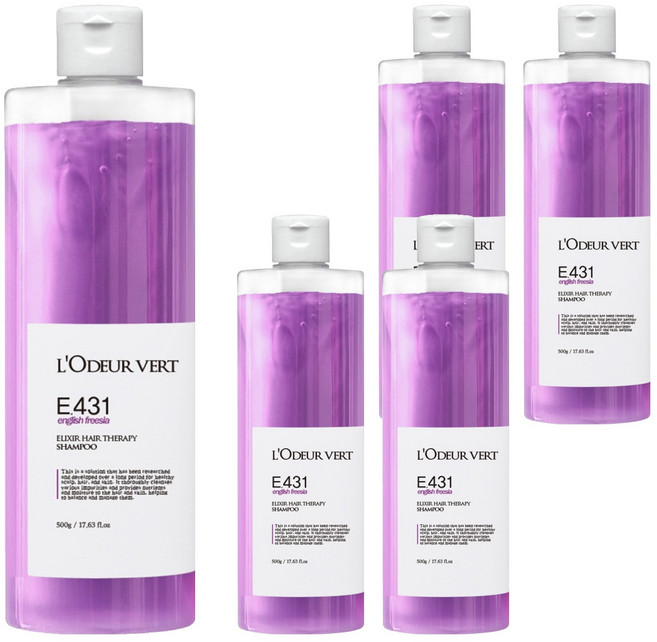 로더베르 엘릭서 헤어 테라피 샴푸 잉글리시 프리지아, 500g, 5개