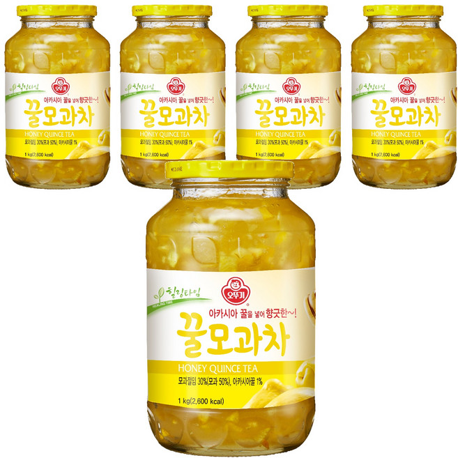 오뚜기 꿀모과차, 1kg, 1개입, 5개