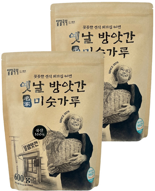 태광선식 옛날 방앗간 미숫가루, 2개, 600g