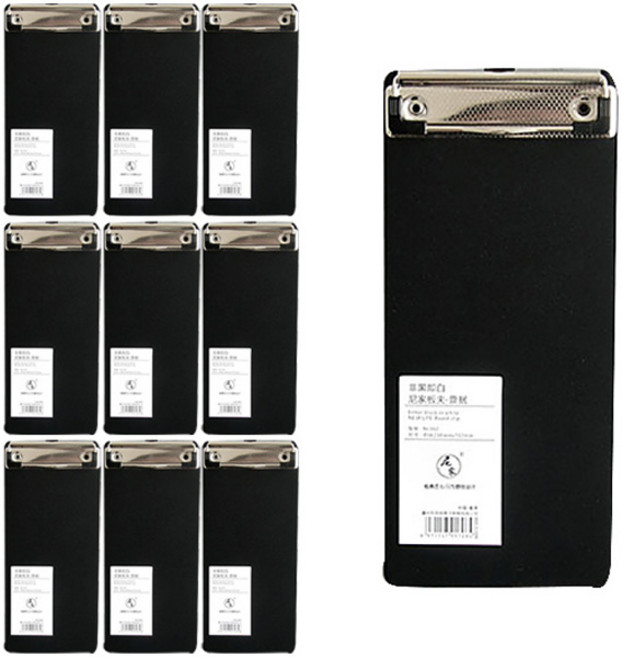 에이비엠코리아 간이 영수증 클립보드, 10개, 블랙