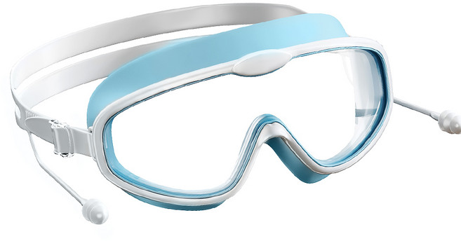 리브스포 아동용 와이드 물안경, 블루, 1개