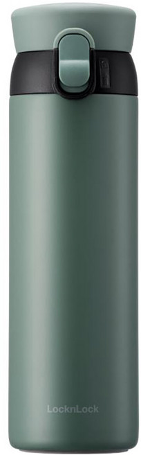 LocknLock 樂扣樂扣 夢想彈跳316不鏽鋼保溫瓶 C8, 莫蘭迪綠, 450ml, 1瓶