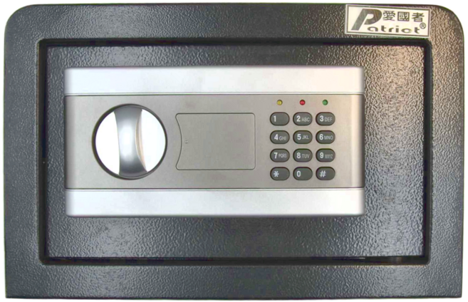 Patriot 愛國者 迷你電子密碼型保險箱 特殊鋼材製作 20EF, 灰色