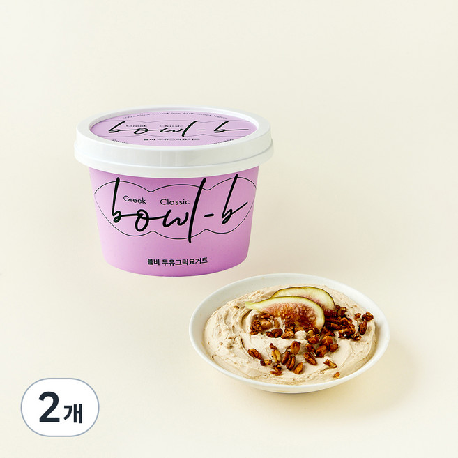 볼비 두유 그릭요거트 클래식, 450g, 2개