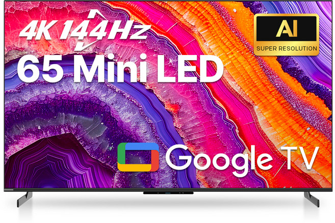 이스트라 4K UHD LED 144Hz AI 65 QD Mini 퀀텀사운드 쿠카 구글 스마트TV, 165cm(65인치), UC653MLED, 벽걸이형, 방문설치