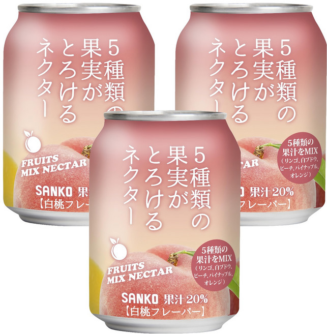 日本 SANKO 極致綜合果汁, 280ml, 3個