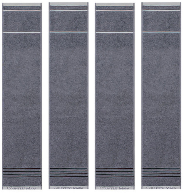 송월타월 카운테스마라 포라인 스포츠 20 타월 20 x 100 cm, 그레이, 4개