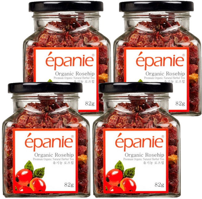 에빠니 유기농 로즈힙 허브병차, 82g, 4개, 1개입