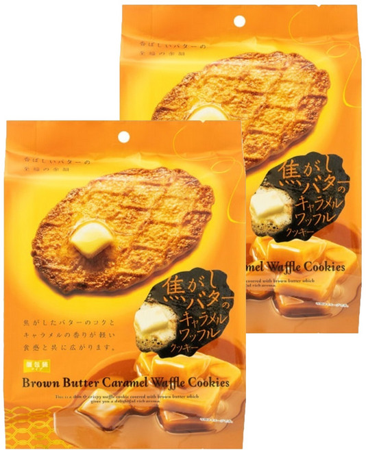 브라운 버터 카라멜 와플 쿠키, 2개, 86.4g
