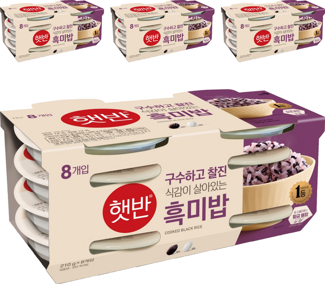 CJ Hetbahn 即食黑米飯, 210g, 32入