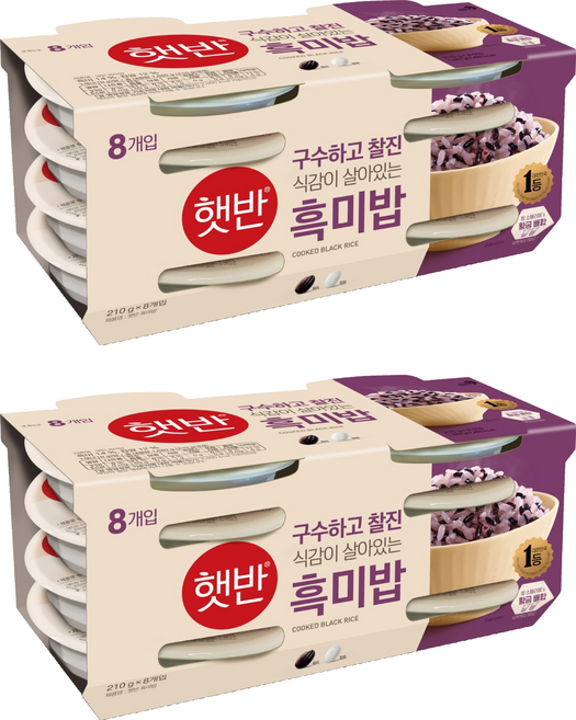 CJ Hetbahn 即食黑米飯, 210g, 16入