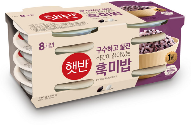 CJ Hetbahn 即食黑米飯, 210g, 8入
