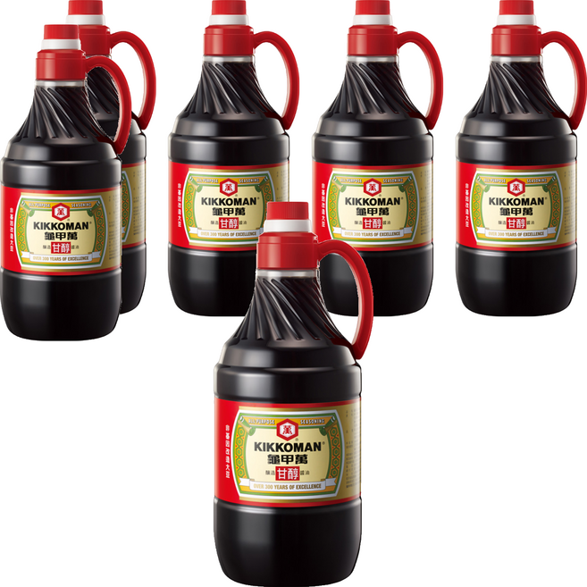KIKKOMAN 龜甲萬 甘醇醬油, 1.6L, 6瓶