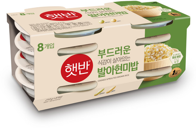 햇반 발아현미밥, 210g, 8개