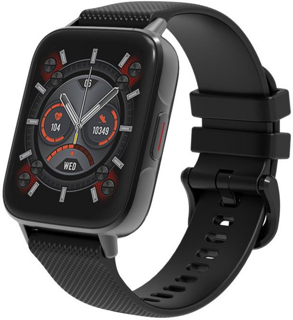 우먼스9999 퍼스트워치V2 손목 스마트워치, 블랙, 4.31cm