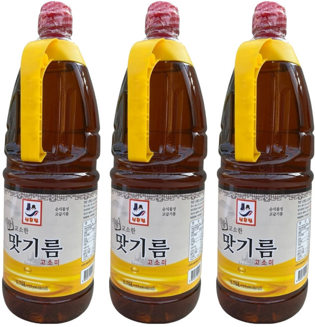 청은 참고소한 맛기름 고소미, 1.75L, 3개
