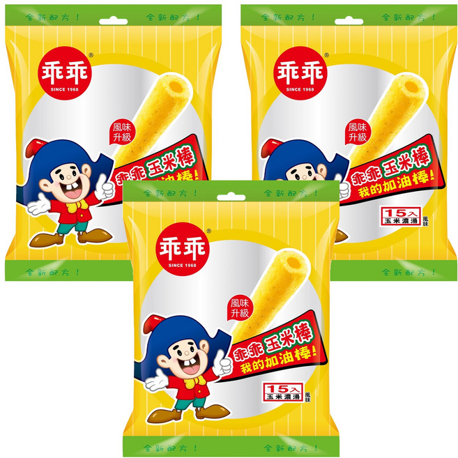 乖乖 玉米棒 玉米濃湯 15入, 105g, 3袋