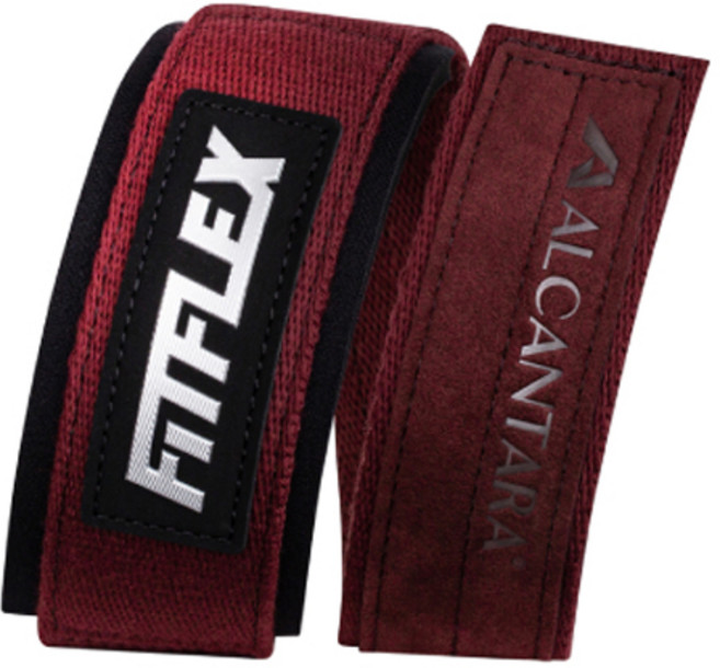 핏플렉스 알칸타라 헬스 스트랩, 리쉬부르버건디, 1세트