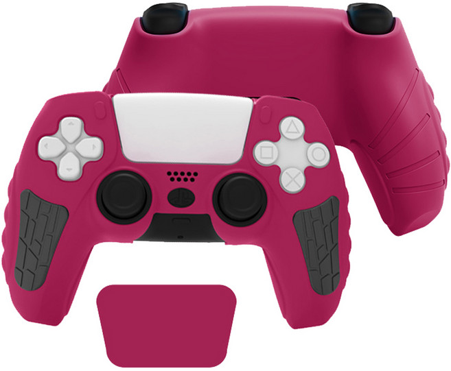 업마켓 아키토모 PS5 듀얼센스 컨트롤러 실리콘 커버 코즈믹 레드, 1개