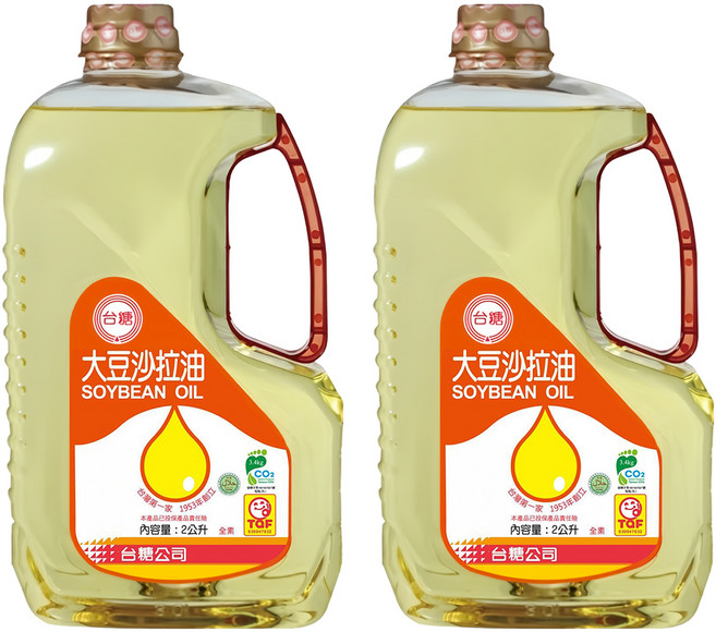 台糖 大豆沙拉油, 2L, 2瓶