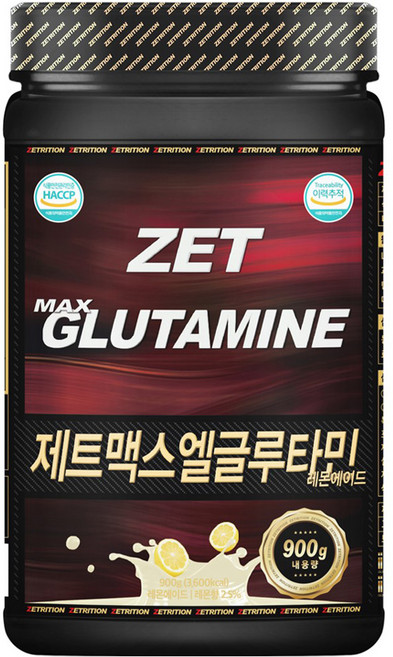 제트리션 제트맥스엘글루타민 레몬에이드, 900g, 1개