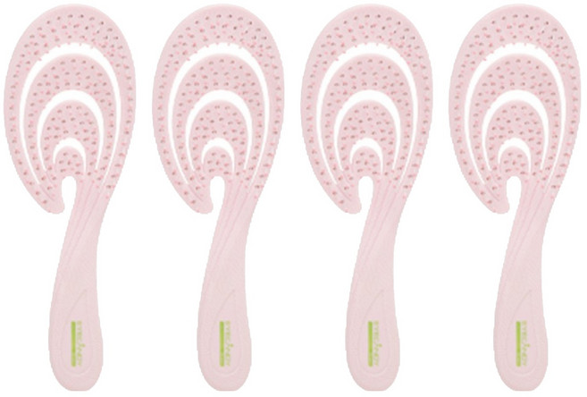 아이캔디 디탱글링 브러쉬, 4개, 코랄 핑크