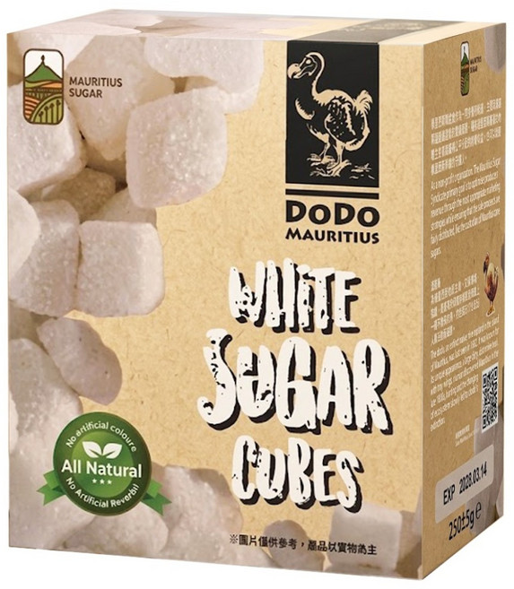 DODO 渡渡鳥 模里西斯 天然塊狀白蔗糖, 250g, 1盒