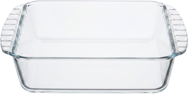 HARIO 好璃奧 方形焗烤盤 189 x 225 x 55mm 800g 1300ml, 透明色, 1個