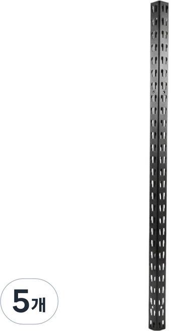 피피랙 기둥 900mm 6R11B00000090, 블랙, 5개