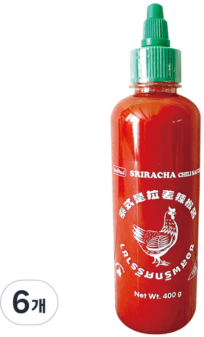 스리라차 칠리소스, 400g, 6개