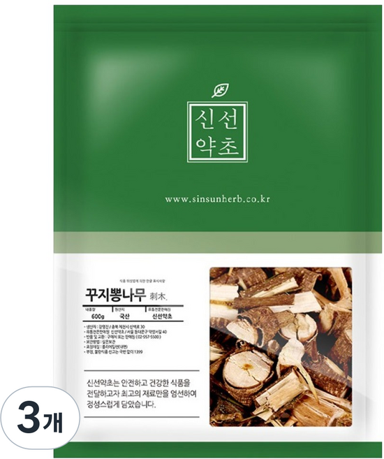 신선약초 국내산 꾸지뽕나무, 600g, 3개