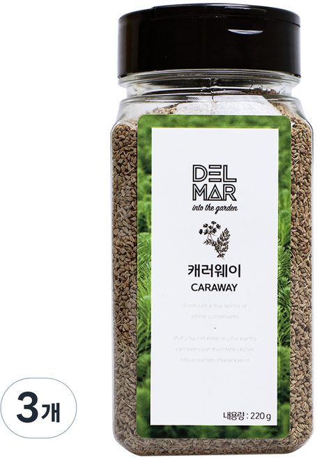딜리셔스마켓 캐러웨이홀, 220g, 3개