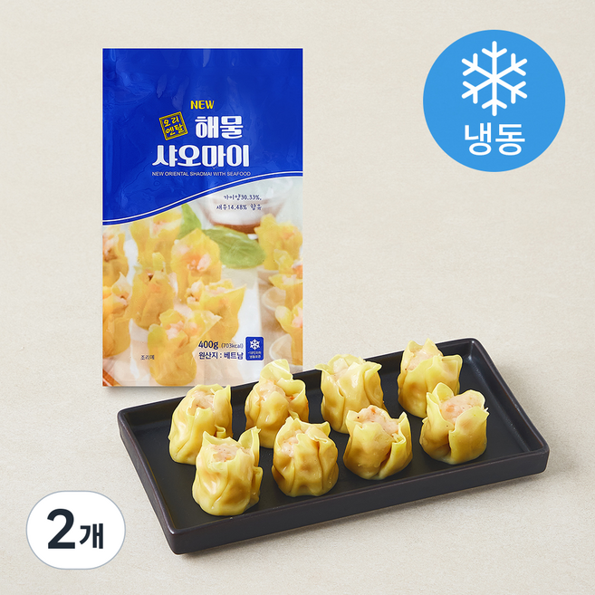 딤섬 NEW 오리엔탈 해물샤오마이 (냉동), 400g, 2개