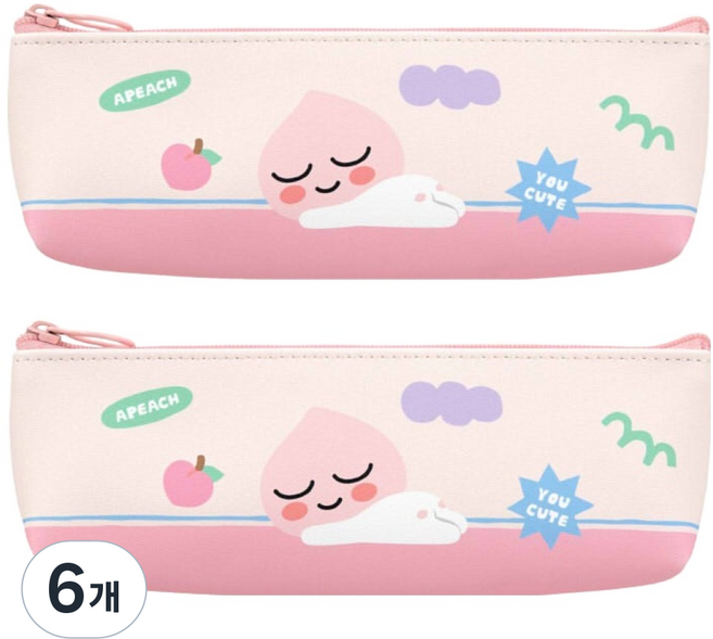 KAKAO FRIENDS 三角鉛筆盒, 6個, 屁桃
