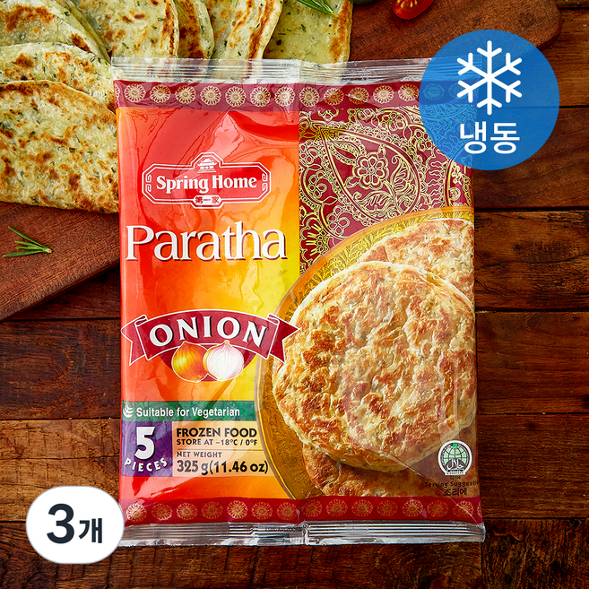 랜시 파라타 ONION (냉동), 325g, 3개