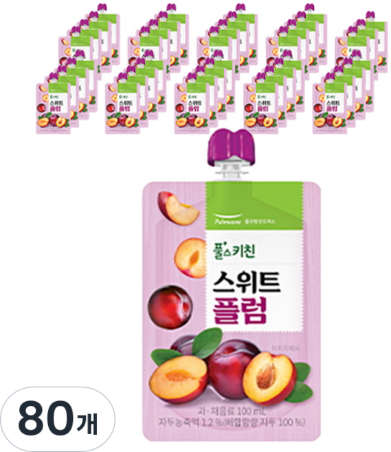풀스키친 스위트 플럼주스, 80개, 100ml