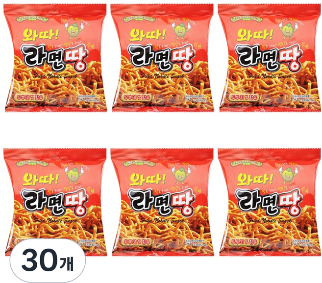 소이빈델리 와따 라면땅, 70g, 30개