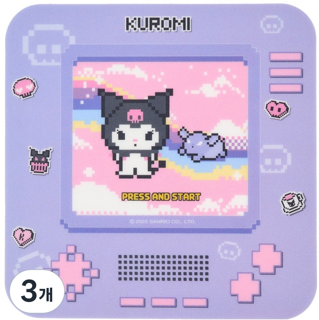 산리오 캐릭터즈 픽셀 마우스패드, 쿠로미, 3개