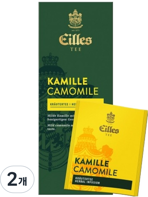아일레스티 디럭스 캐모마일 차, 1.25g, 25개입, 2개