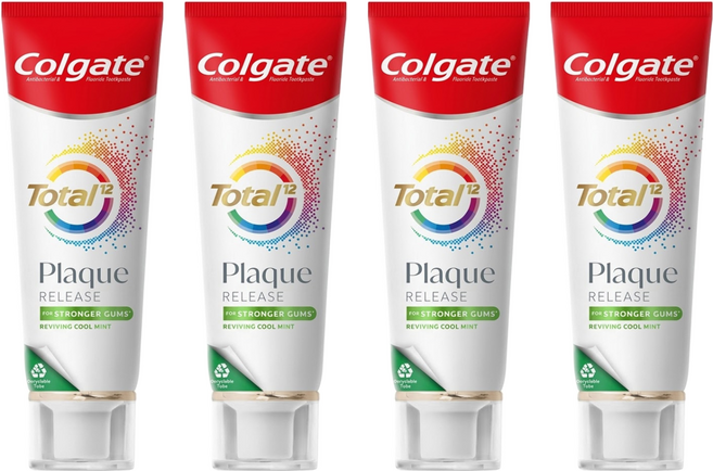 Colgate 高露潔 全效抗牙菌斑舒心沁涼牙膏, 95g, 1入, 4條
