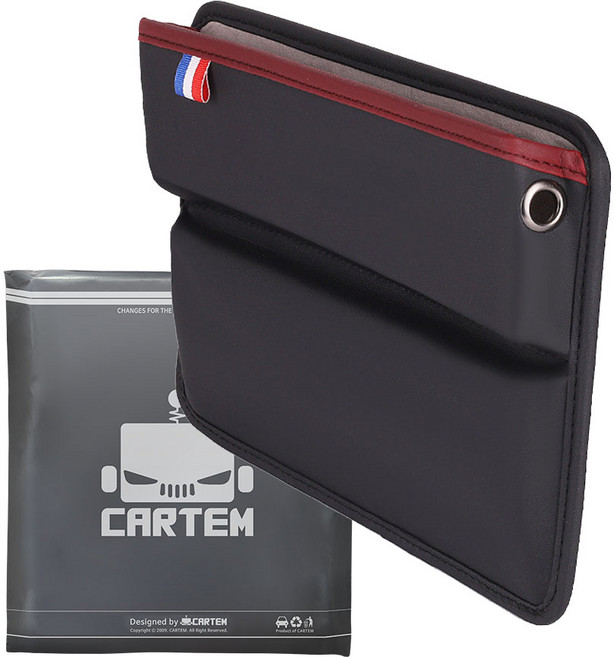 카템 차량용 트리플라인 사이드 포켓 CT297, 블랙, 1개