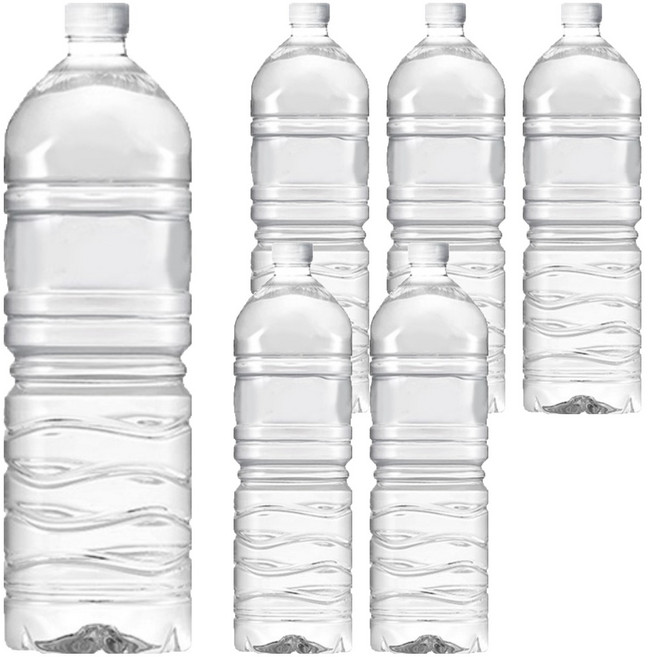 아이시스 생수 화이트캡 무라벨, 2L, 6개