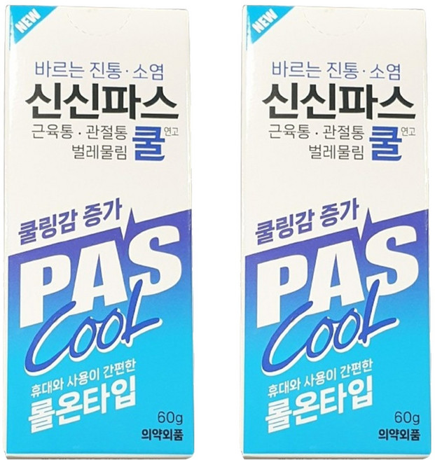 신신파스 쿨 연고 롤온타입, 1개입, 2세트
