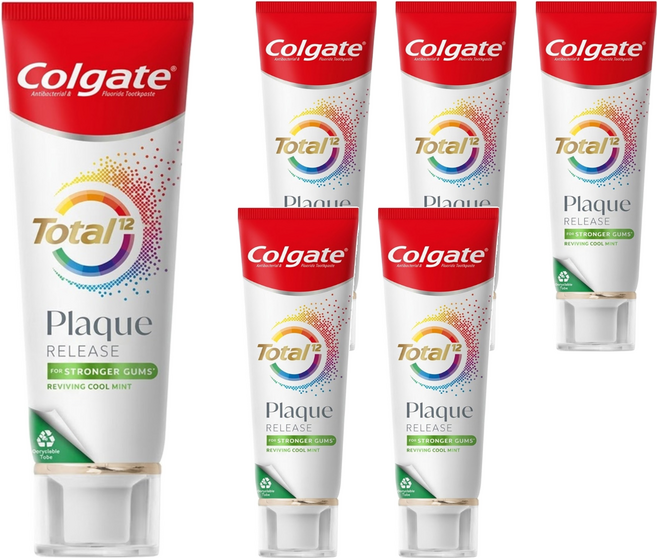Colgate 高露潔 全效抗牙菌斑舒心沁涼牙膏, 95g, 1入, 6條
