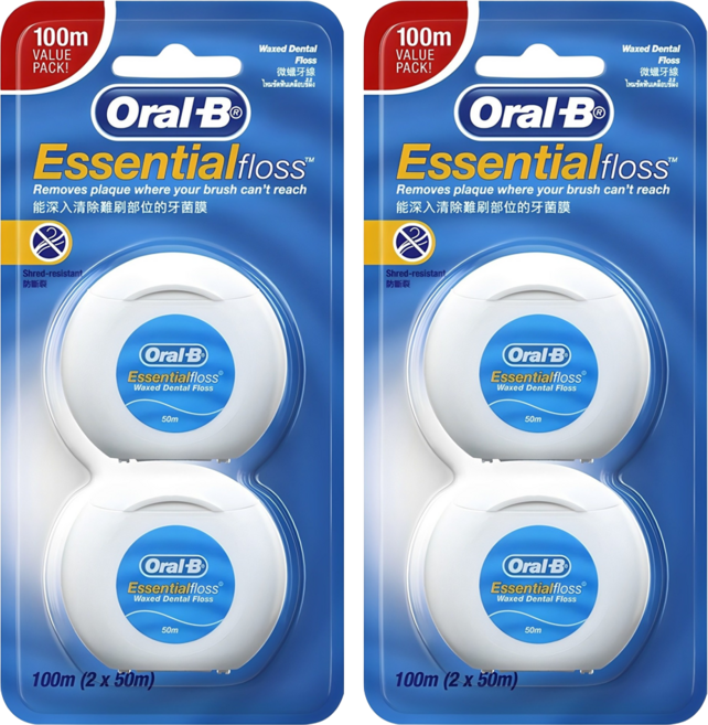 Oral-B 歐樂B 含蠟牙線, 2入, 2個