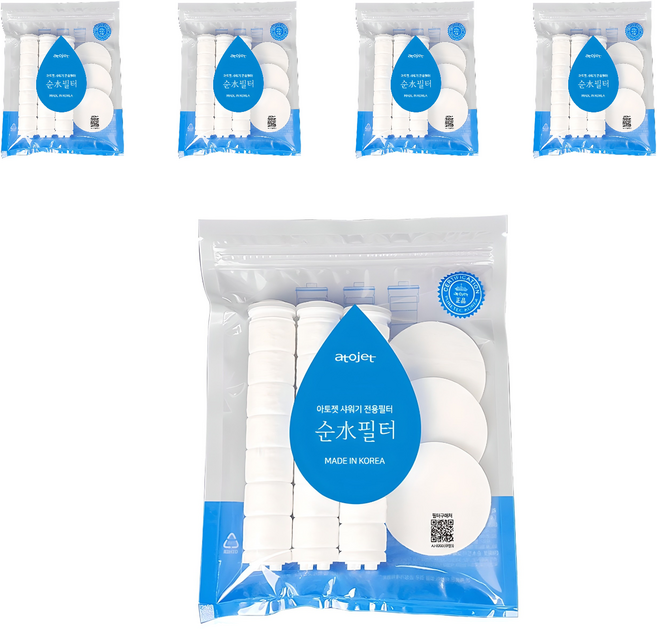 아토젯 순수필터 바디필터 3p + 헤드필터 3p, 5개