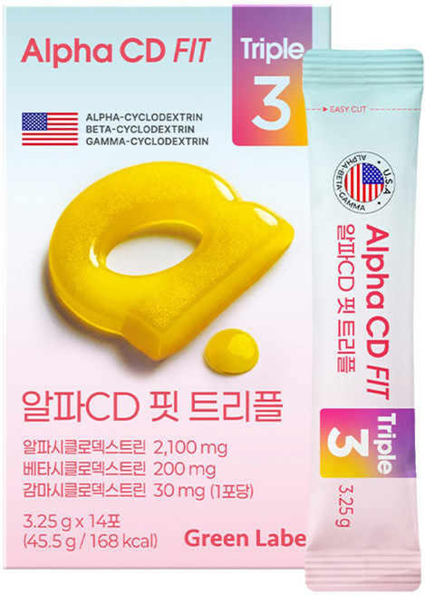 GC녹십자웰빙 알파CD 핏 트리플 14p, 45.5g, 1개