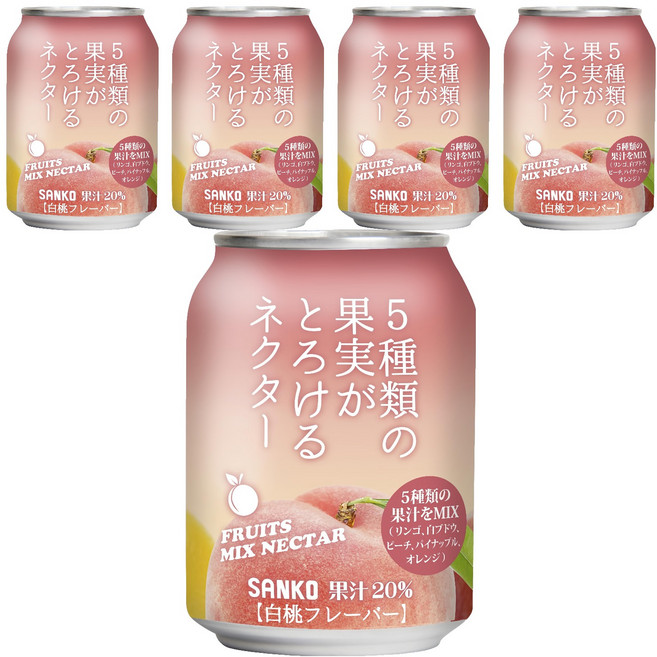 日本 SANKO 極致綜合果汁, 280ml, 5個
