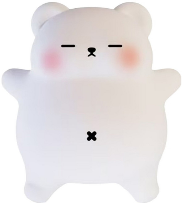 半島良品 呼嚕熊小夜燈, 白色